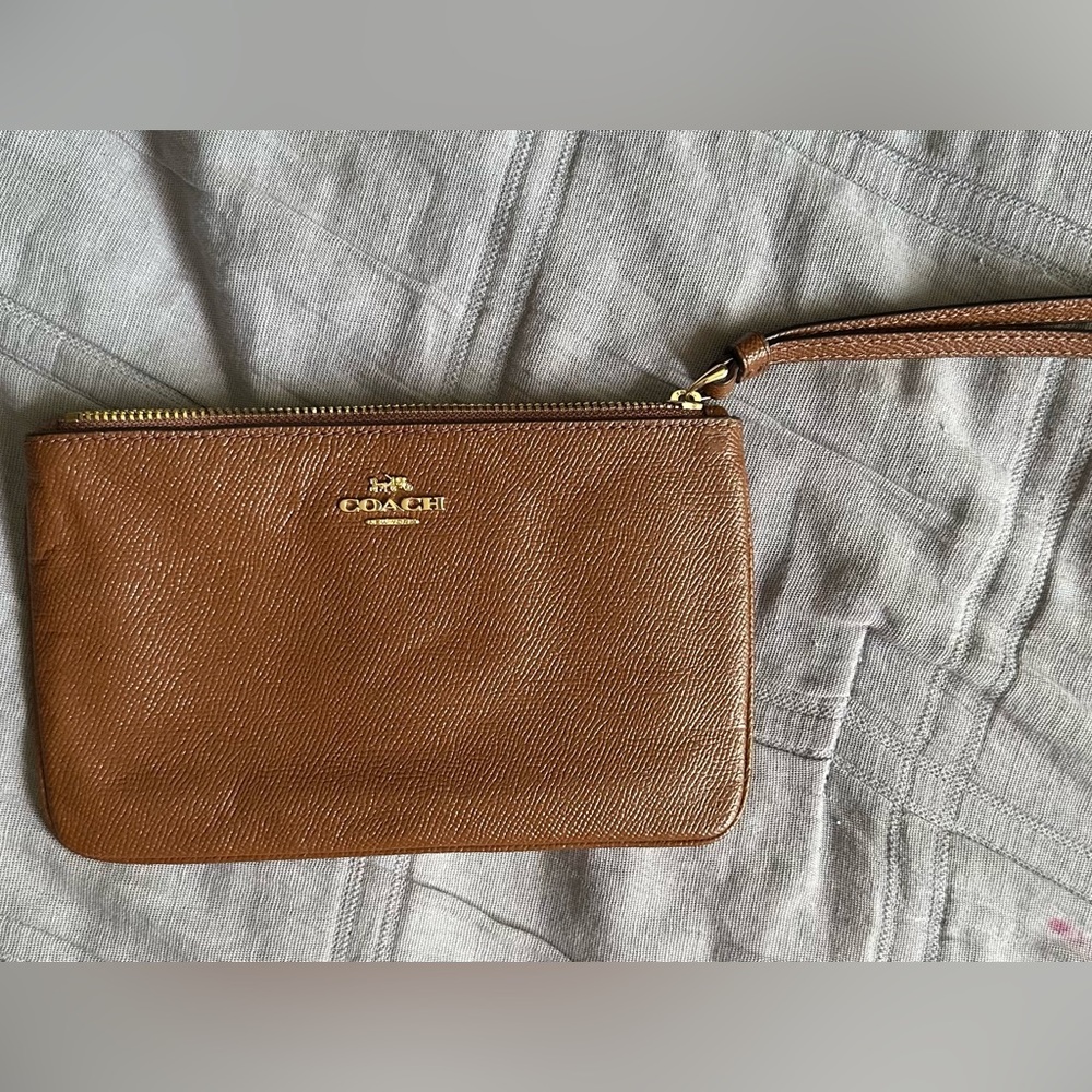 Coach Brown Wristlet wallet